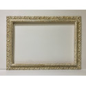 Cornice lavorata - avorio invecchiato sfumata oro Cornice lavorata - avorio invecchiato sfumata oro
