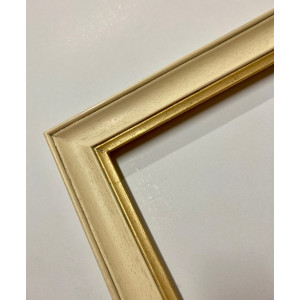 Cornice avorio filo oro