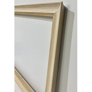 Cornice avorio e cipria filo oro