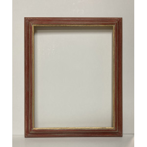 Cornice ocra rossa filo oro