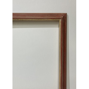 Cornice ocra rossa filo oro