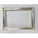 Cornice Francesina - argento foglia invecchiata