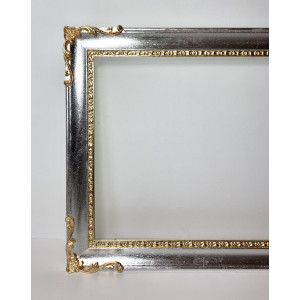 Cornice angoli lavorati -foglia oro e argento Cornice angoli lavorati -foglia oro e argento