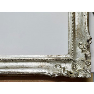 Cornice Francesina - argento foglia invecchiata