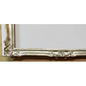 Cornice Francesina - argento foglia invecchiata