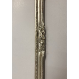 Cornice Francesina - argento foglia invecchiata
