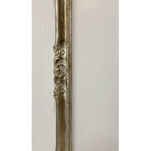 Cornice Francesina - argento foglia invecchiata