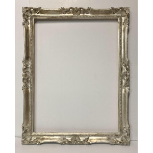 Cornice Francesina - argento foglia invecchiata