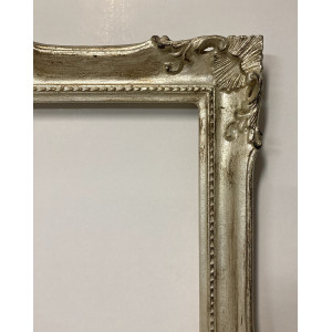 Cornice Francesina - argento foglia invecchiata
