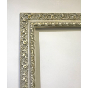 Cornice lavorata - tortora e oro