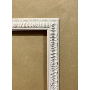 Cornice lavorata avorio e ocra