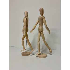 Uomo in legno, manichino movibile Uomo in legno, manichino movibile