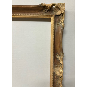 Cornice Francesina - color castagno e oro foglia