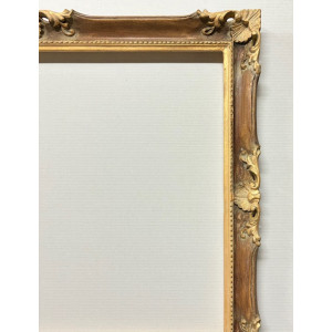 Cornice Francesina - color castagno e oro foglia