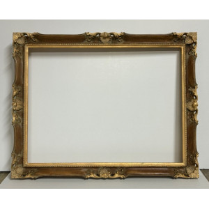 Cornice Francesina - color castagno e oro foglia