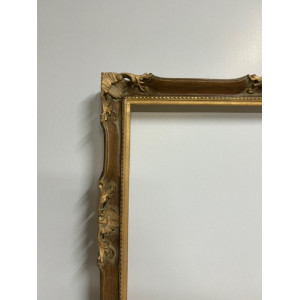 Cornice Francesina - color castagno e oro foglia