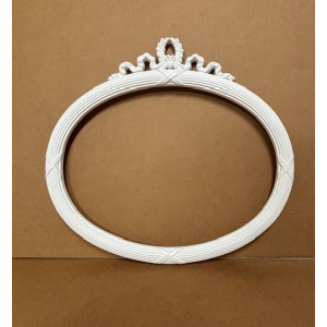 Cornice ovale inglese con fiocco