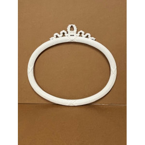 Cornice ovale inglese con fiocco