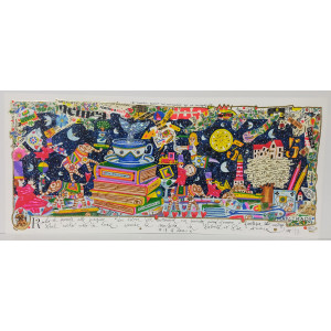 Musante - serigrafia Rubo le parole alle pagine dei libri per costruire un mondo pieno d’amore...