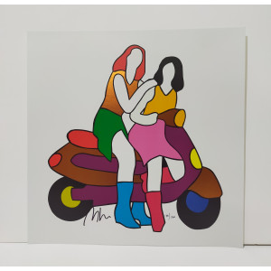 Marco Lodola - Amiche in vespa Marco Lodola - Amiche in vespa