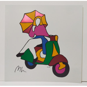 Marco Lodola - Pin up in Vespa Marco Lodola - Pin up in Vespa