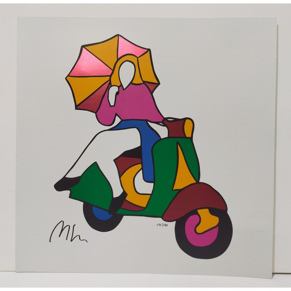 Marco Lodola - Pin up in Vespa Marco Lodola - Pin up in Vespa