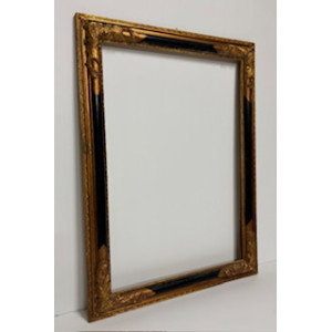 Cornice nera e oro