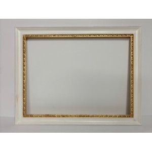 Cornice avorio guscia lavorata foglia oro