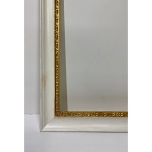 Cornice avorio guscia lavorata foglia oro
