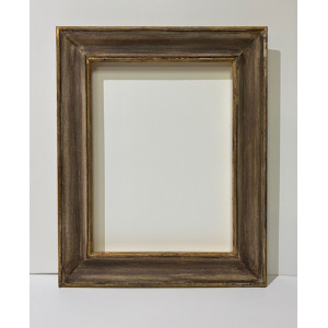 Cornice noce e oro foglia