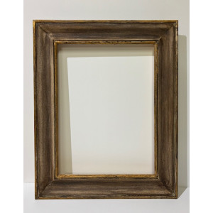 Cornice noce e oro foglia