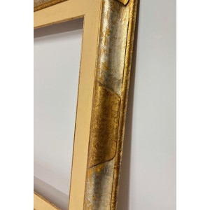 Cornice oro e argento con lavorazioni sugli angoli