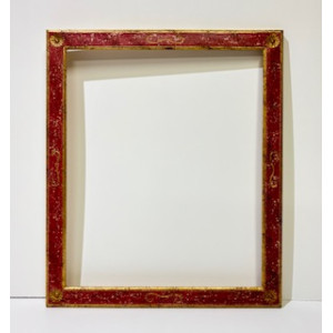 Cornice rossa e oro