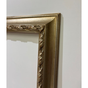 Cornice lavorata foglia argento