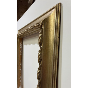 Cornice lavorata foglia argento