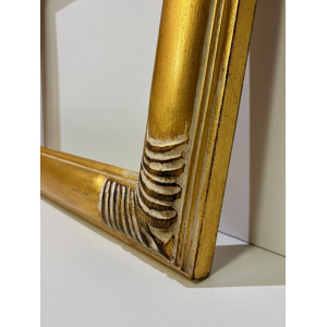 Cornice foglia oro con fregi