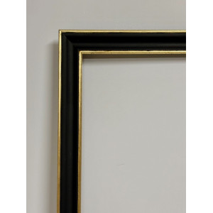 Cornice nera e oro