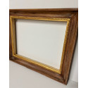 Cornice nera filo oro