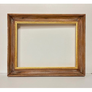 Cornice marrone filo oro