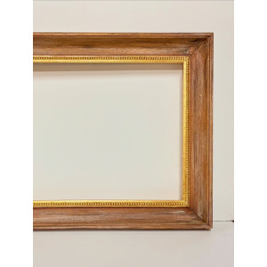 Cornice marrone filo oro