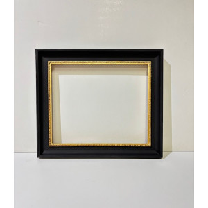 Cornice nera filo oro