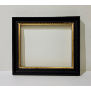 Cornice nera filo oro