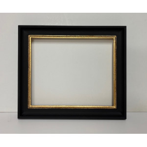 Cornice nera filo oro