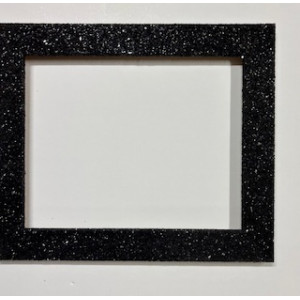 Cornice glitter nera