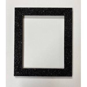 Cornice glitter nera