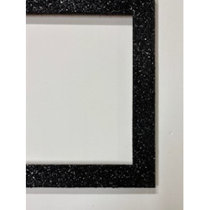 Cornice glitter nera
