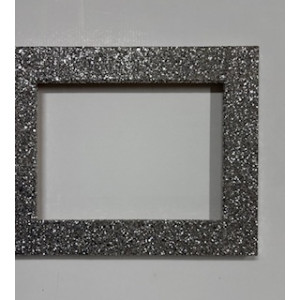 Cornice glitter argento