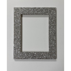 Cornice glitter argento