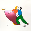 "Pin up in Vespa" - Marco Lodola - serigrafia