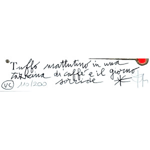 "Tuffo mattutino..." - Francesco Musante - serigrafia